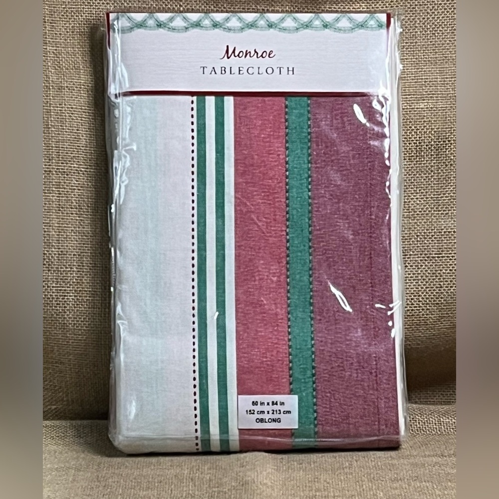 Lintex Monroe Tablecloth Red & Green New